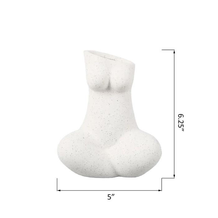 6.25"H Yoga Lady Ceramic Vase