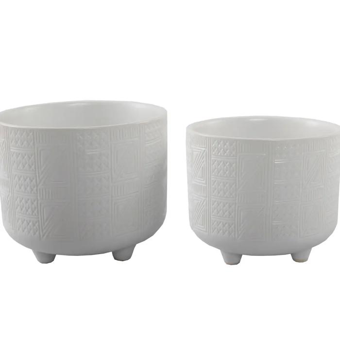 Set of 2 Hiero Footed Planters