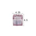  4.25"D Glass Candle w/lid (15 oz) - Frosted Peony 