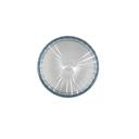  5.5"D Glass Rib Apothecary Candle with Lid - Santal