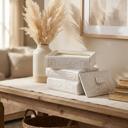  Ceramic Stacked Book Candle with Lid - Fresh Air