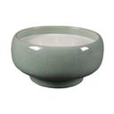  3-Wick Ceramic Bowl Candle in Soft Green Finish - Peony