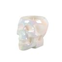  3.5"D Iridescent Glass Skull Candle - (9 oz)