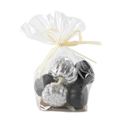 8 PCS Black & Silver Pumpkins