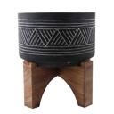  7" Mountain Cement  Planter