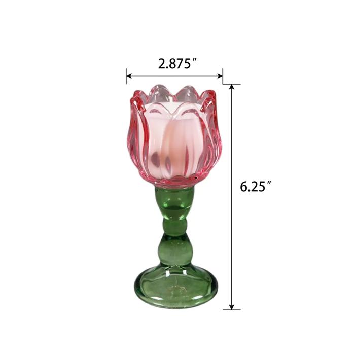 6.25" Wine Glass Candle-Vanilla Cloud