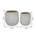   Set of 2 Tree Bark Planters