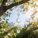  Beaded Moon Phase Wind Chime