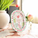  Oval "All You Need Is Love" Alloy Picture Frame – 4x6