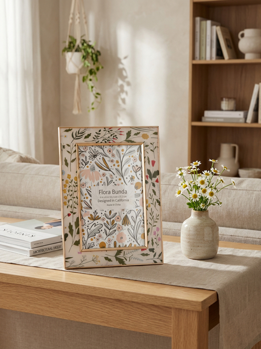 4x6 Wild Flowers Aluminum Frame