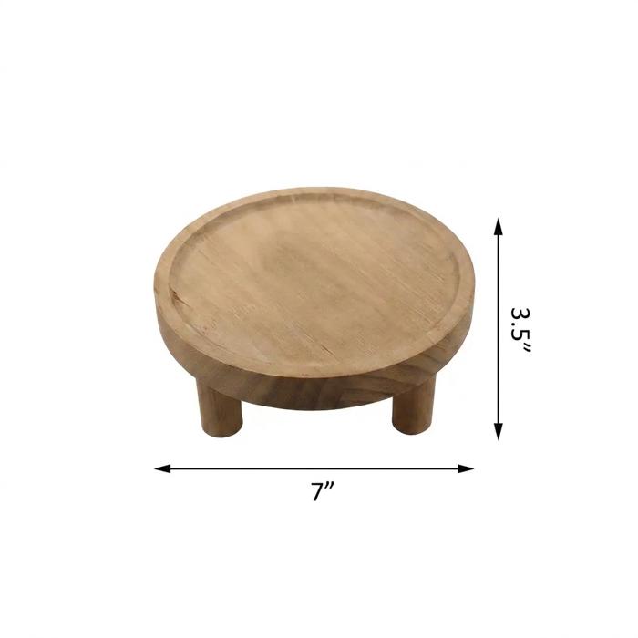 Wooden Riser for Display and Décor – Natural Wood