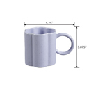  18 oz Speckled Lilac Flower Ceramic Mug 