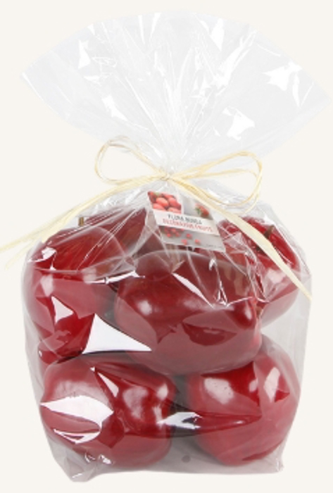 Artificial 8 PCs Apple in Bag (RD)