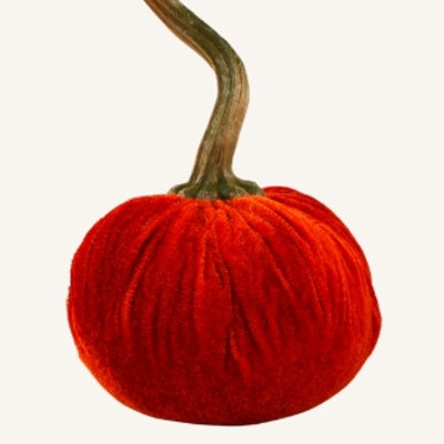 4.75" Small Velvet Pumpkin