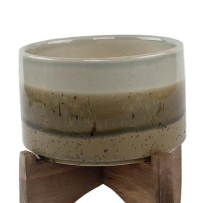 5" Ash Finish Planter