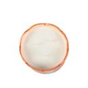  15 oz Orange Scallop Stripe Ceramic Candle – Fresh Peaches