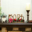  17" Noel Floral Sign 