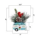  8" Xmas Mix in Blue Camper 