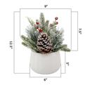  12.5" White Sweater Ceramic Planter 