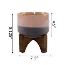  7" Lava Ceramic Planter