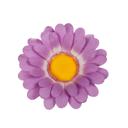 Violet Yellow 10" Artificial Faux Daisy with Suction Cup