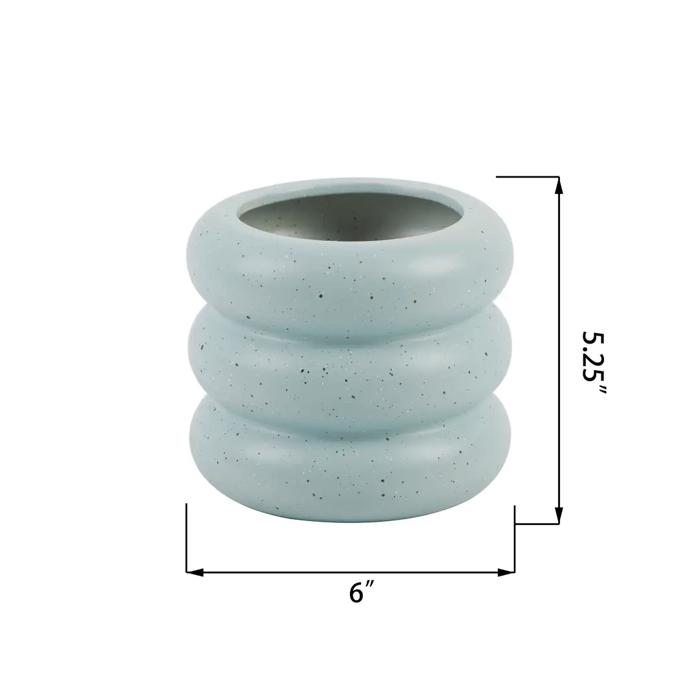 Ceramic Ribbed Planter