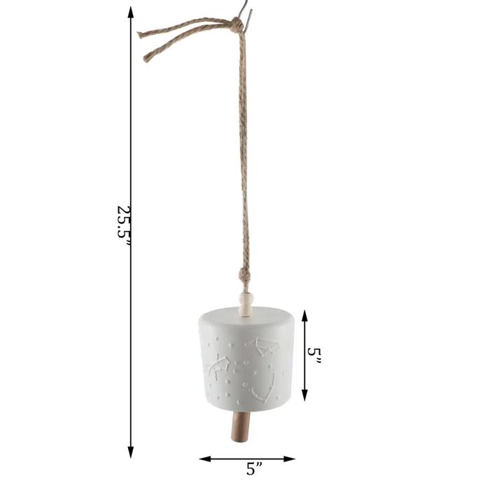 Matte White Constellation Welcome Bell 