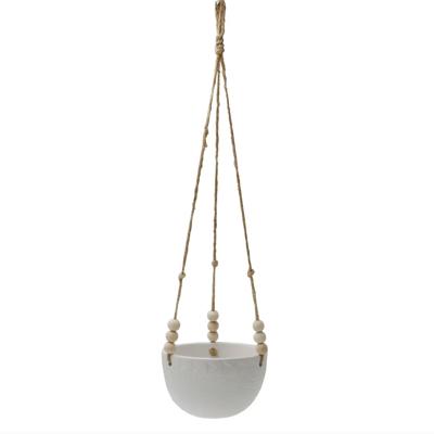 5.4" Caveman Ceramic Hanging Pot