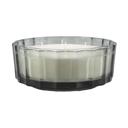  32 oz Dark Green Ribbed Glass Bowl Candle – Teakwood Forest