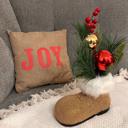  12" Tan Beaded Santa Boot