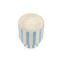  13 oz Blue Stripe Pedestal Ceramic Candle – Resort