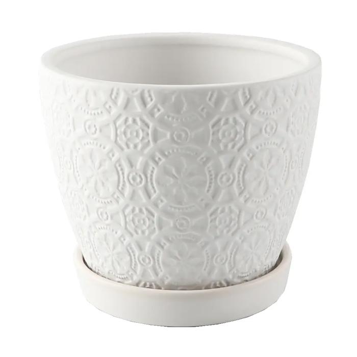 5.8" Cathedral Pot with Saucer