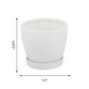  5.8" Cathedral Pot with Saucer