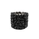  4.5"D Ceramic Black Skulls Candle - Midnight Spell (12oz)