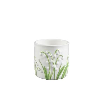11 oz Lily of the Valley Ceramic Candle – Forest Flowers
