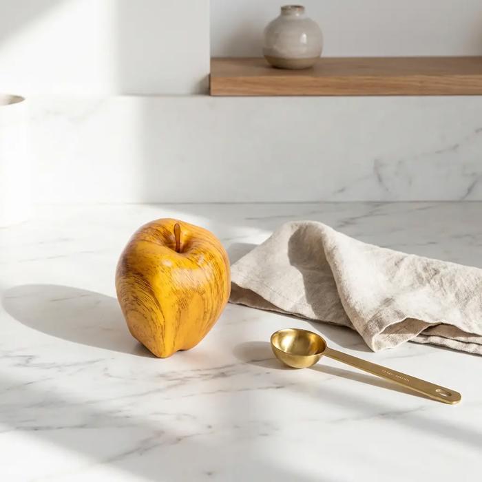 Artificial Wood Tone Apple (A08)