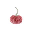 Pink 4.75" Small Velvet Pumpkin