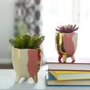  Blush 3-Tone Footed Planter