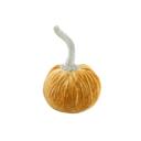 Gold 4.75" Small Velvet Pumpkin