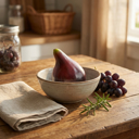   Artificial Fig – Realistic 3" Decorative Faux Fruit