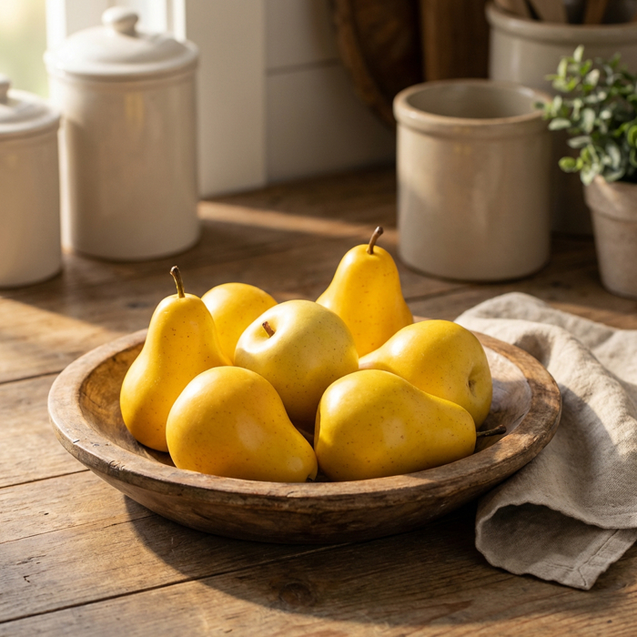 Artificial 8 PCs Pear in Bag (YL)