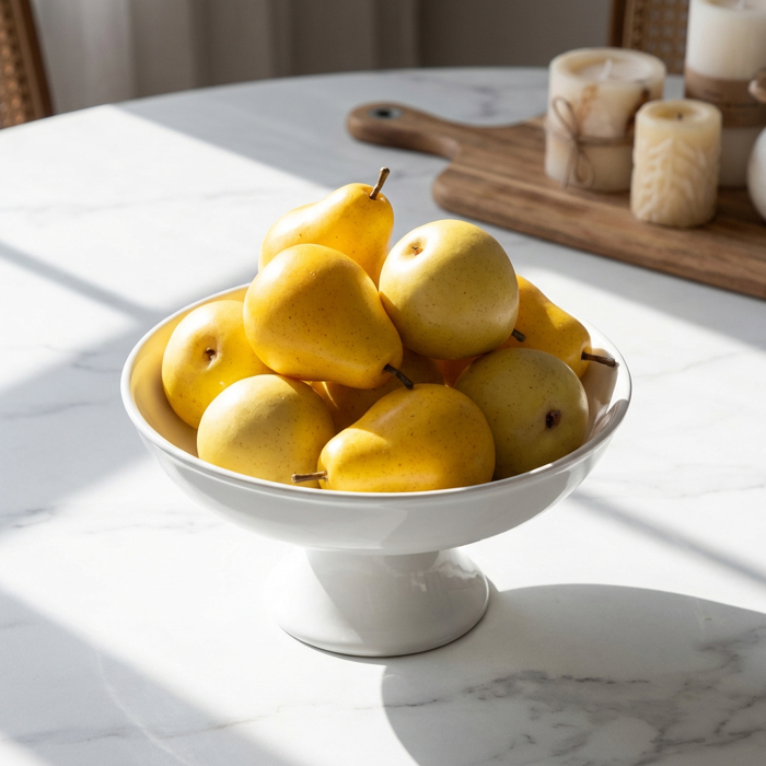 Artificial 8 PCs Pear in Bag (YL)
