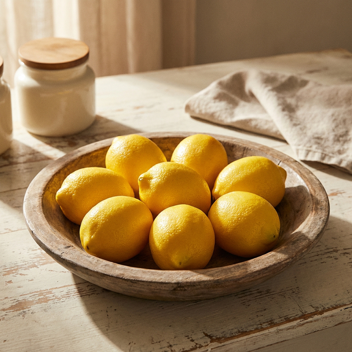 Artificial 8 PCs Lemon in Bag