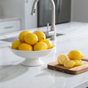  Artificial 8 PCs Lemon in Bag