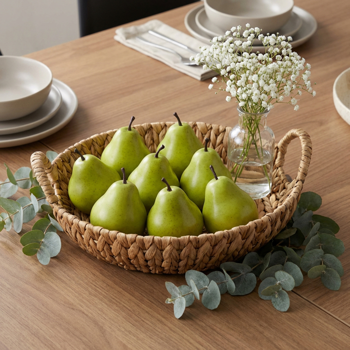 Artificial 8 PCs Pear in Bag