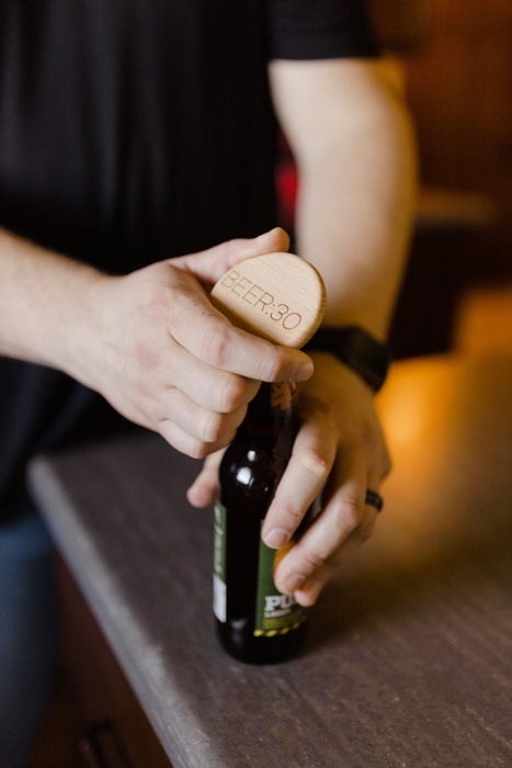 Football is my Favorite Season - Magnetic Wood Bottle Opener