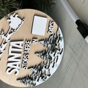  Santa Stops Here Dry Erase Countdown