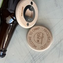 Welcome to Camp Quitcherbitchin - magnetic wood bottle opener