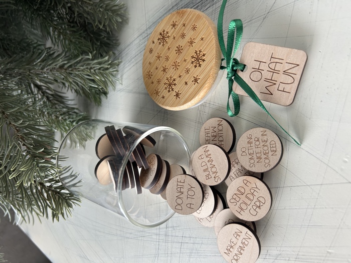 Holiday Family Fun - Winter Activity Token Jar