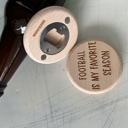  Football is my Favorite Season - Magnetic Wood Bottle Opener